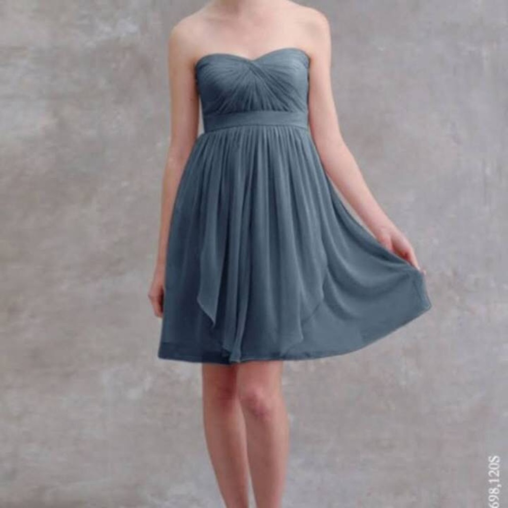 Anthropologie Jenny Yoo Navy Kiera Bridesmaid Sz 8